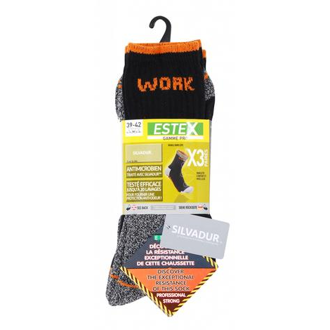 Lot de 3 paires de chaussettes SAFETY WORK-ESTEX