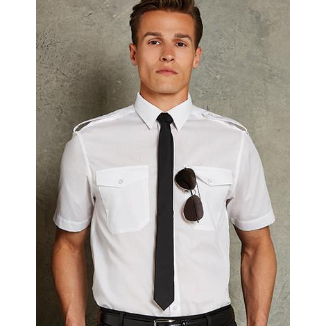 Men`s Tailored Fit Pilot Shirt Short Sleeve-KUSTOM KIT