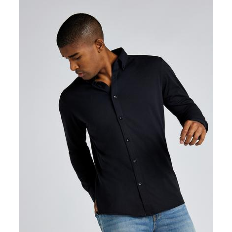 Tailored Fit Superwash® 60º Pique Shirt Long Sleeve