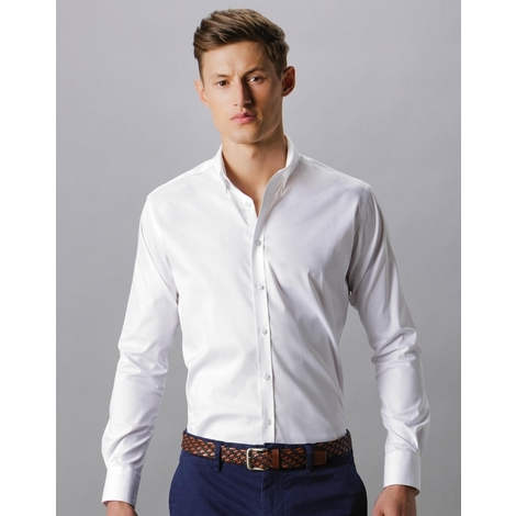 Chemise Manches Longues homme Slim Fit Stretch Oxford - KUSTOM KIT