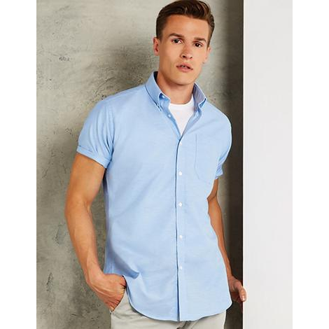 Slim Fit Workwear Oxford Shirt Short Sleeve-KUSTOM KIT