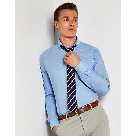 Slim Fit Workwear Oxford Shirt Long Sleeve-KUSTOM KIT